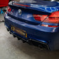 V Style Gloss Black Rear Diffuser Dual Exhaust for BMW 6 Series F06 F12 F13 M Sport 12-17-Carbon Factory