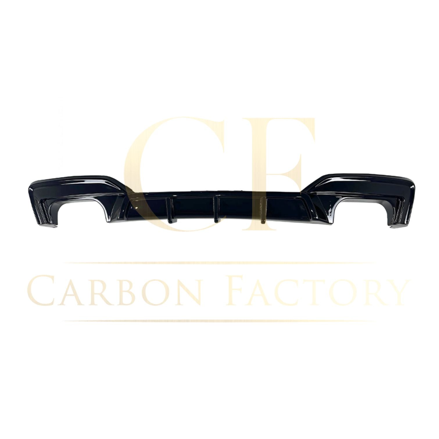 V Style Gloss Black Rear Diffuser Quad Exhaust for BMW 6 Series F06 F12 F13 M Sport 12-17-Carbon Factory