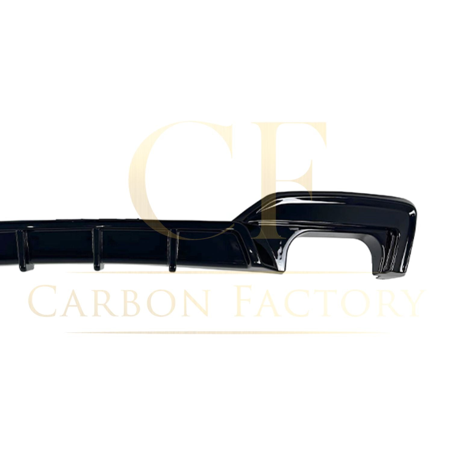 V Style Gloss Black Rear Diffuser Quad Exhaust for BMW 6 Series F06 F12 F13 M Sport 12-17-Carbon Factory