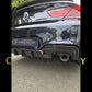V Style Gloss Black Rear Diffuser Quad Exhaust for BMW 6 Series F06 F12 F13 M Sport 12-17-Carbon Factory