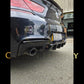 V Style Gloss Black Rear Diffuser Quad Exhaust for BMW 6 Series F06 F12 F13 M Sport 12-17-Carbon Factory