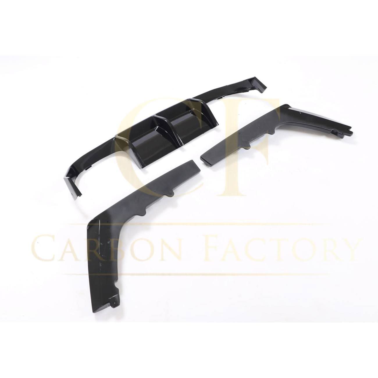 V Style Gloss Black Rear Diffuser for BMW F80 M3 F82 F83 M4 14-20 - Carbon Factory