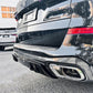 V Style Gloss Black Rear Diffuser for BMW G05 X5 19-25-Carbon Factory