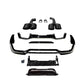 V Style Gloss Black Rear Diffuser with Exhaust Tips for BMW G02 X4 18-Present-Carbon Factory