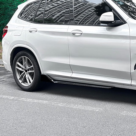 V Style Gloss Black Side Skirts for BMW G01 X3 G02 X4 18-24-Carbon Factory