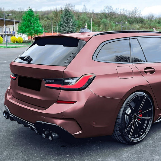 V Style Gloss Black Side Spoiler for BMW G21 3 Series G81 M3 19-Present-Carbon Factory