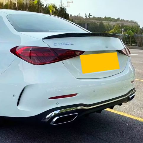 V Style Gloss Black Spoiler for Mercedes Benz W206 C Class Saloon 22-Present-Carbon Factory