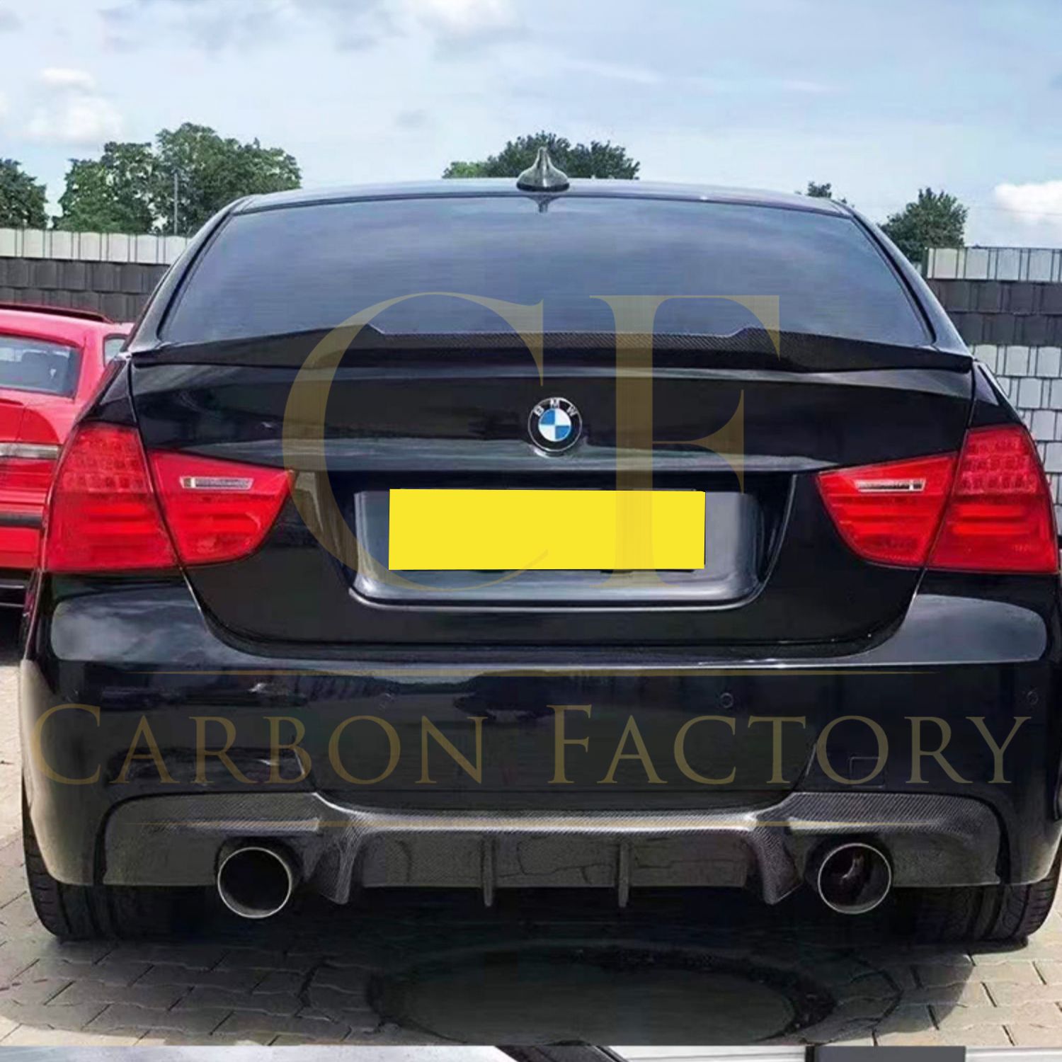 V Style Pre-Preg Carbon Fibre Boot Spoiler for BMW 3 Series E90 Saloon inc M3 07-13-Carbon Factory