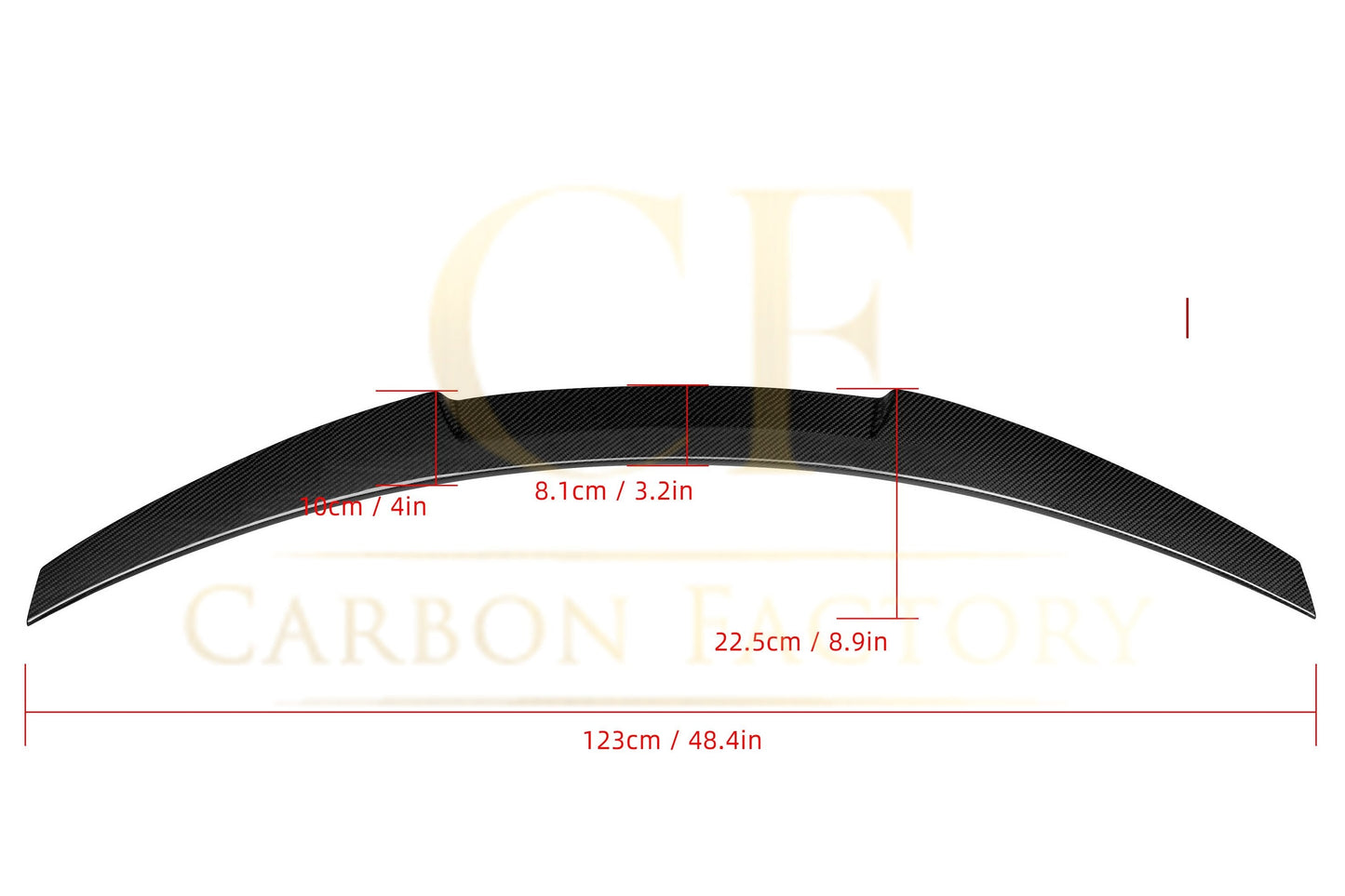 V Style Pre-Preg Carbon Fibre Boot Spoiler for BMW 3 Series E93 Convertible inc M3 07-13-Carbon Factory