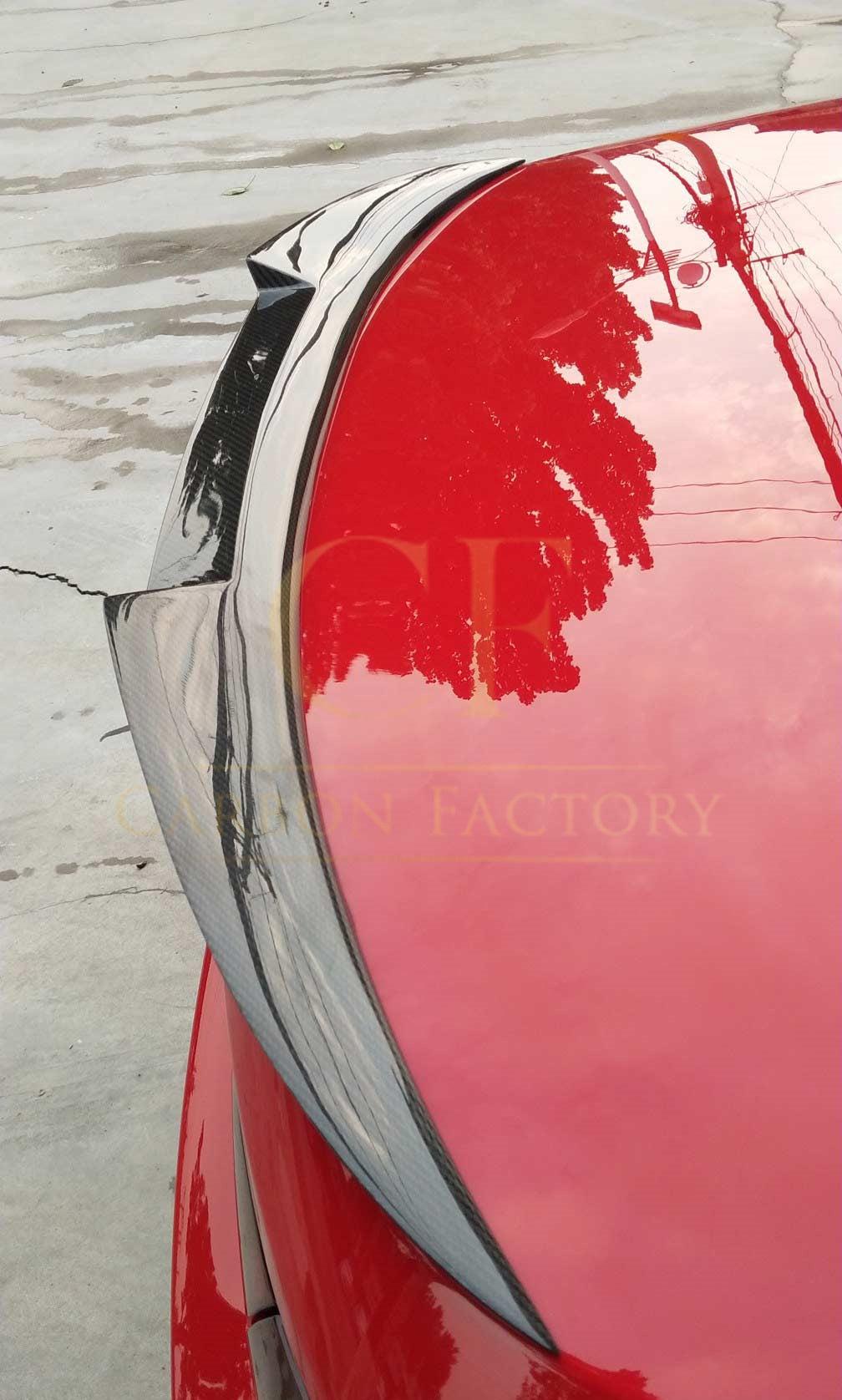 V Style Pre-Preg Carbon Fibre Boot Spoiler for BMW 3 Series E93 Convertible inc M3 07-13-Carbon Factory