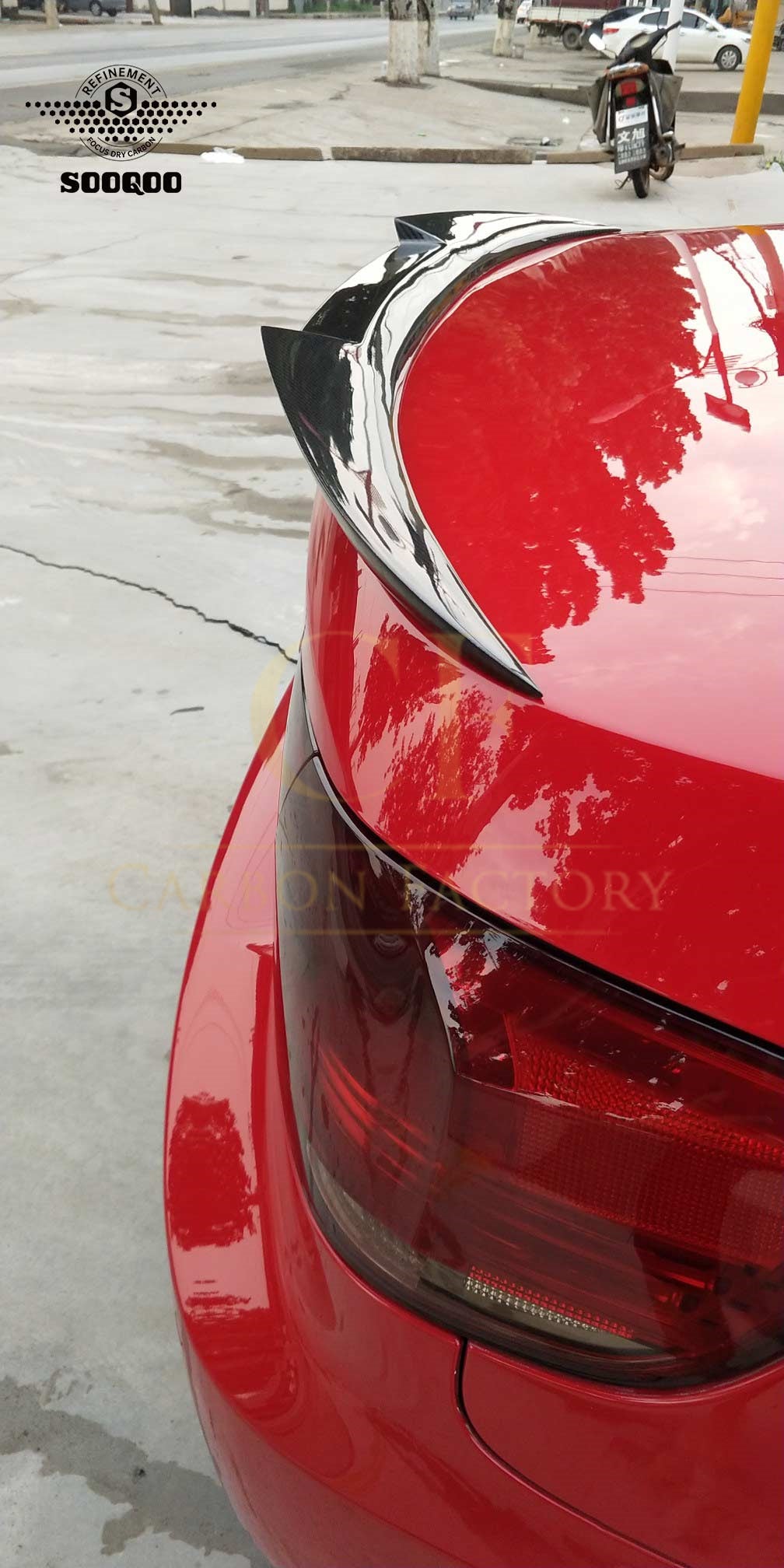 V Style Pre-Preg Carbon Fibre Boot Spoiler for BMW 3 Series E93 Convertible inc M3 07-13-Carbon Factory