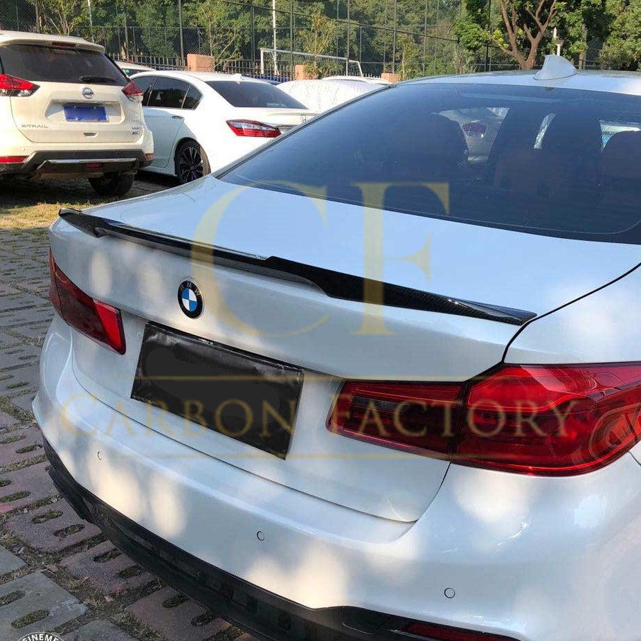 V Style Pre-Preg Carbon Fibre Boot Spoiler for BMW G30 5 Series F90 M5 17-23-Carbon Factory