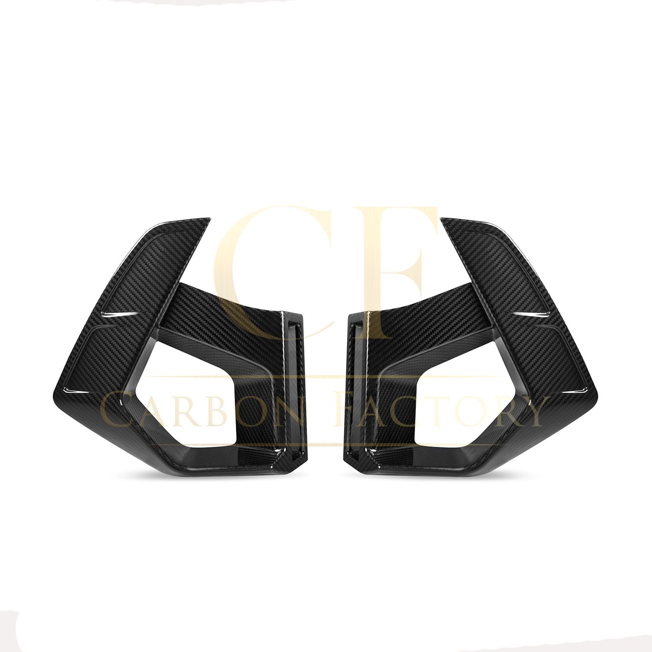 V Style Pre-Preg Carbon Fibre Front Induction Trims for BMW F97 X3M F98 X4M LCI 22-24-Carbon Factory