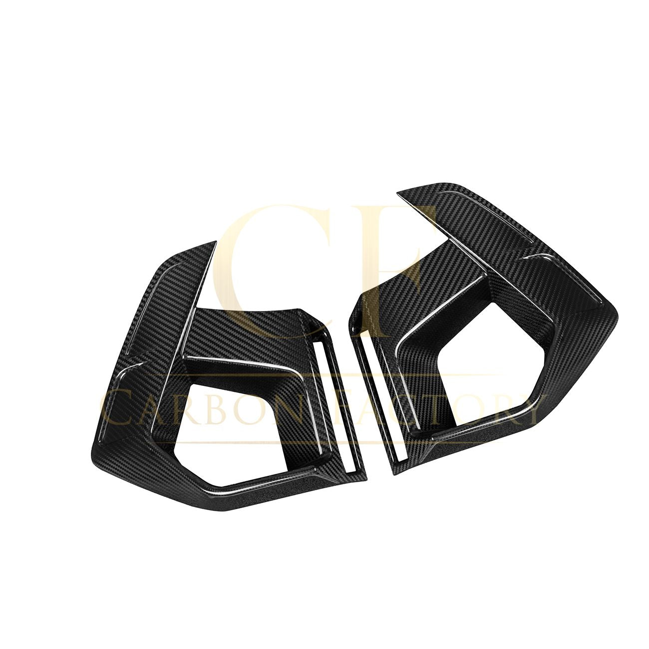V Style Pre-Preg Carbon Fibre Front Induction Trims for BMW F97 X3M F98 X4M LCI 22-24-Carbon Factory