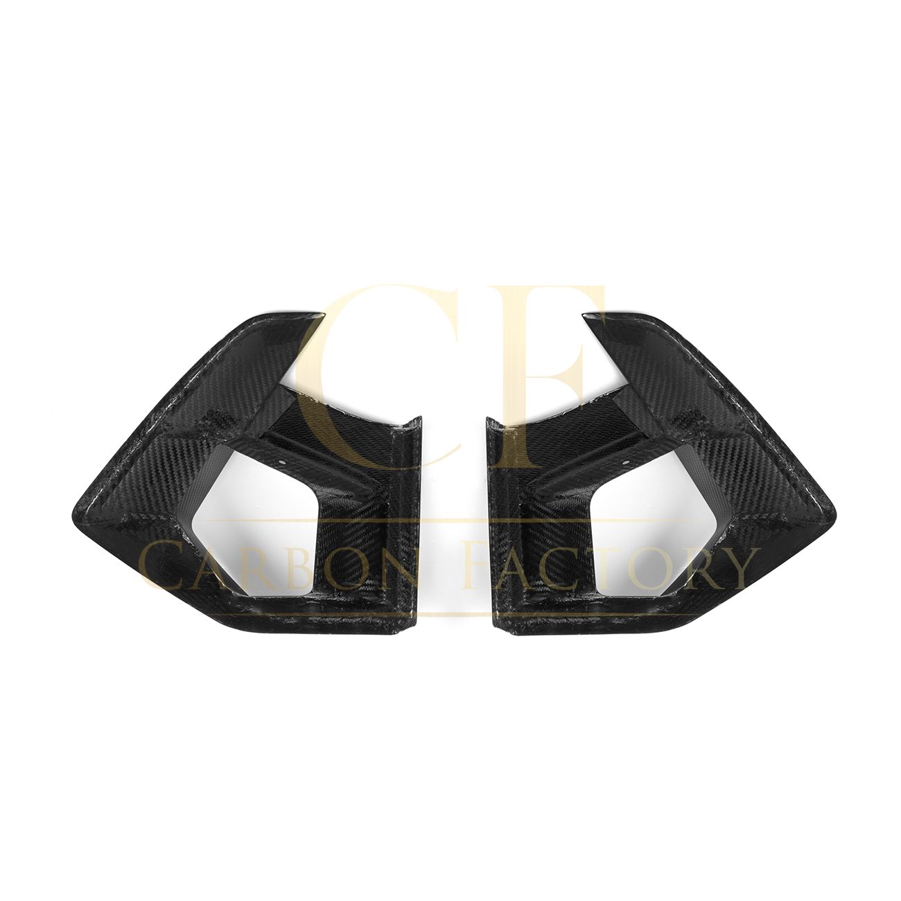 V Style Pre-Preg Carbon Fibre Front Induction Trims for BMW F97 X3M F98 X4M LCI 22-24-Carbon Factory