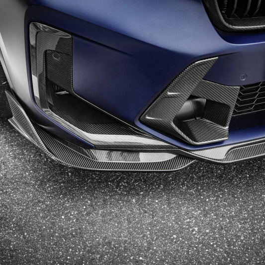 V Style Pre-Preg Carbon Fibre Front Induction Trims for BMW F97 X3M F98 X4M LCI 22-24-Carbon Factory