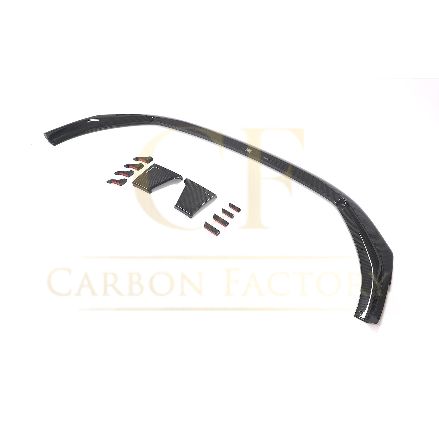 V Style Pre-Preg Carbon Fibre Front Splitter for Audi B9 RS4 19-22-Carbon Factory
