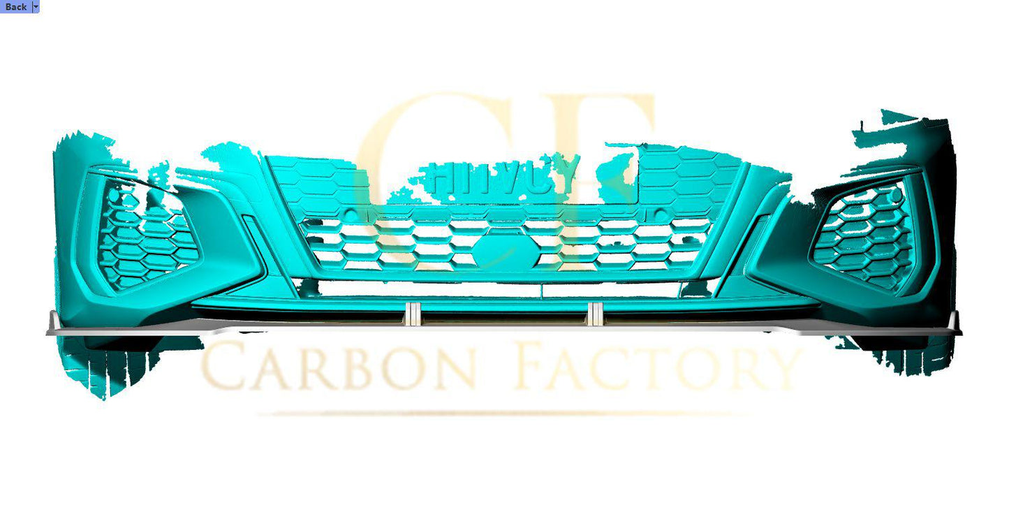 V Style Pre-Preg Carbon Fibre Front Splitter for Audi S3 Saloon 21-Present-Carbon Factory
