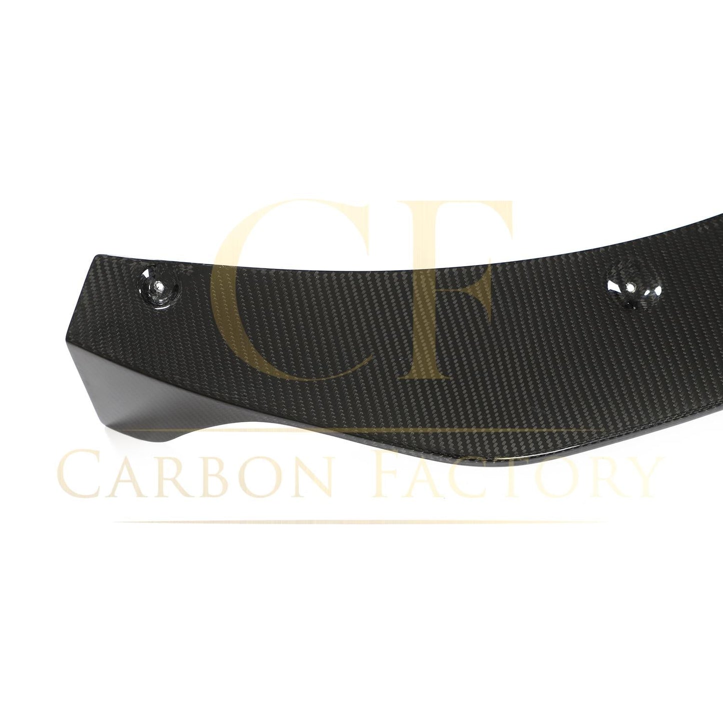 V Style Pre-Preg Carbon Fibre Front Splitter for Porsche Taycan Turbo 4 Door 19-21-Carbon Factory