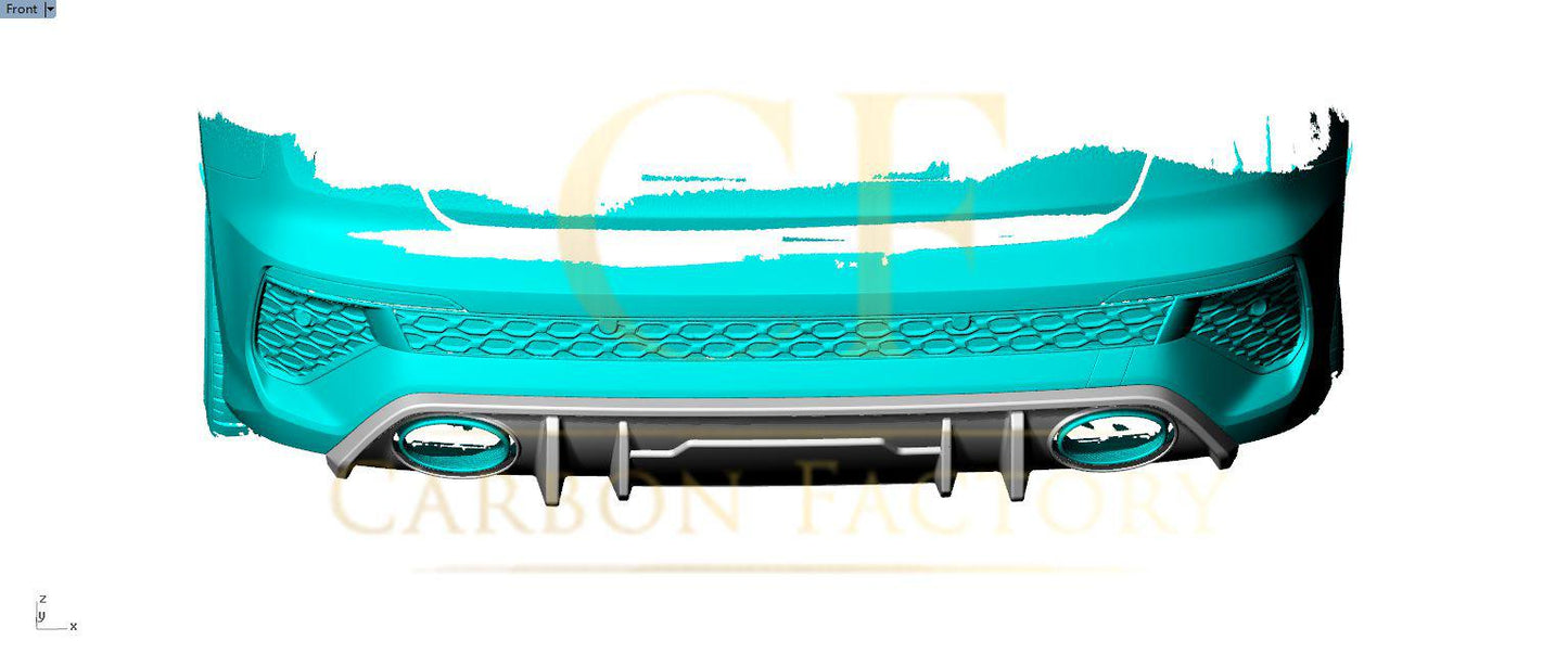 V Style Pre-Preg Carbon Fibre Rear Diffuser for Audi 8Y RS3 Saloon 21-23-Carbon Factory