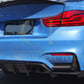 V Style Pre-Preg Carbon Fibre Rear Diffuser for BMW F80 M3 F82 F83 M4 14-20-Carbon Factory
