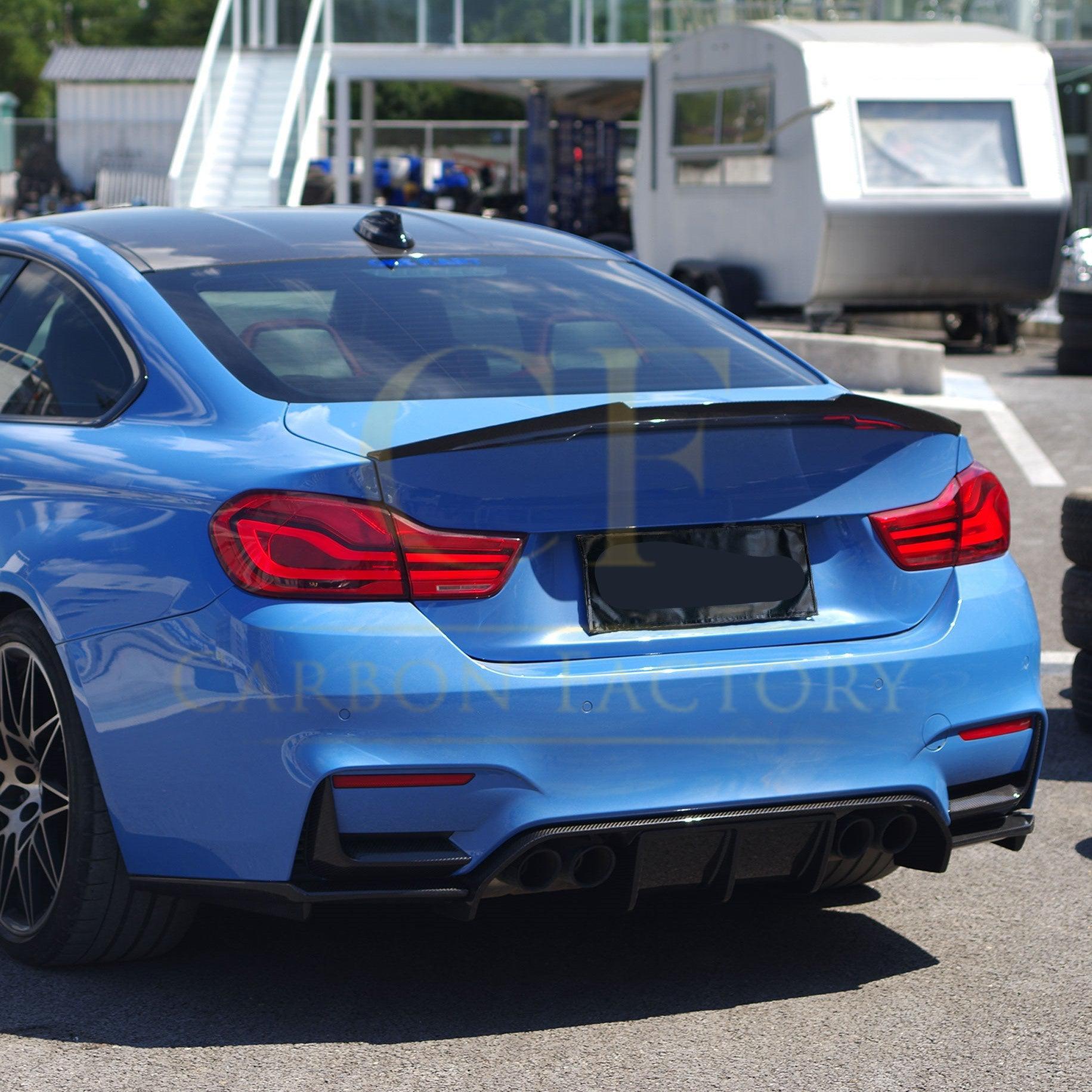 V Style Pre-Preg Carbon Fibre Rear Diffuser for BMW F80 M3 F82 F83 M4 14-20-Carbon Factory