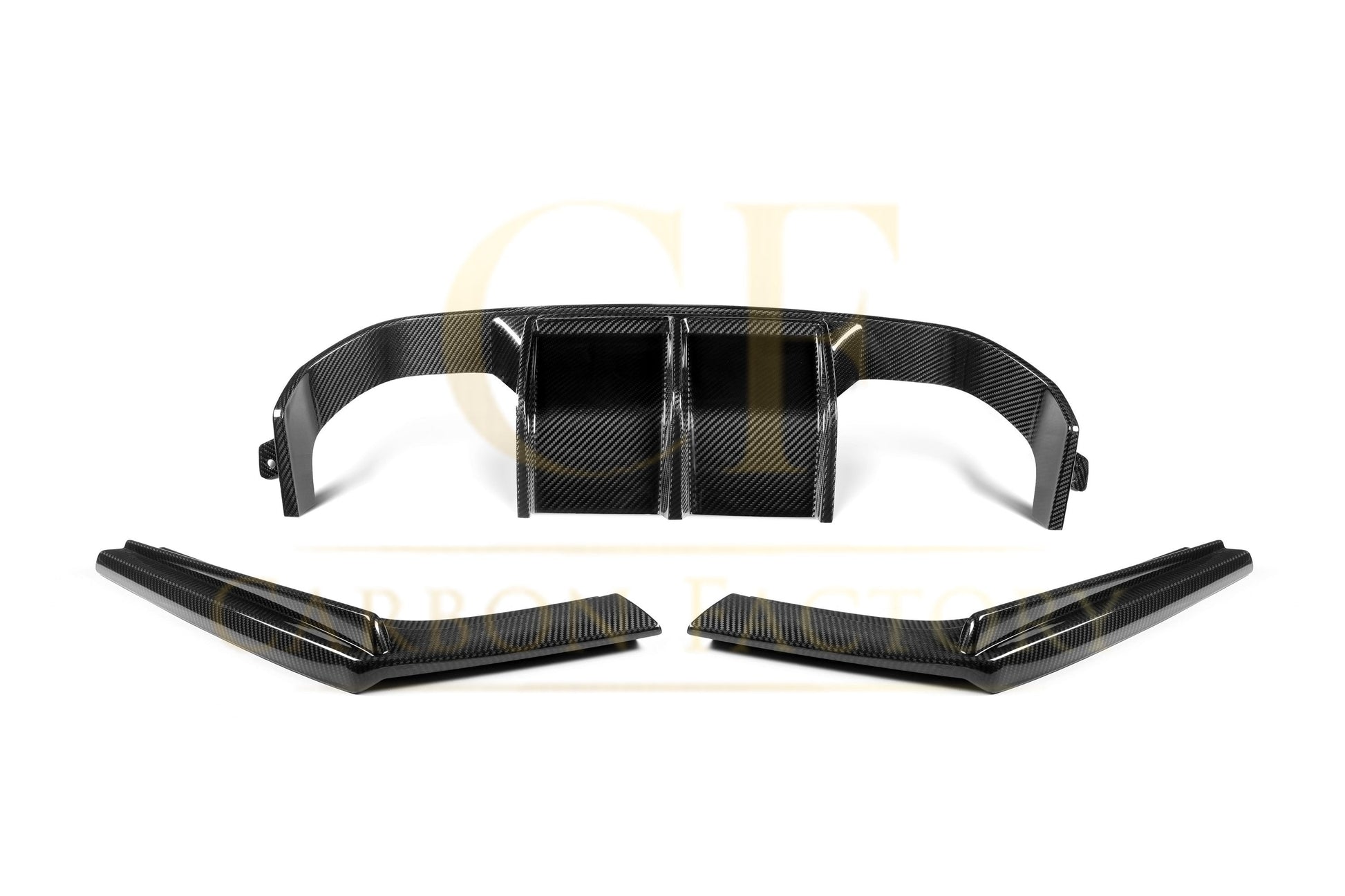 V Style Pre-Preg Carbon Fibre Rear Diffuser for BMW F80 M3 F82 F83 M4 14-20-Carbon Factory