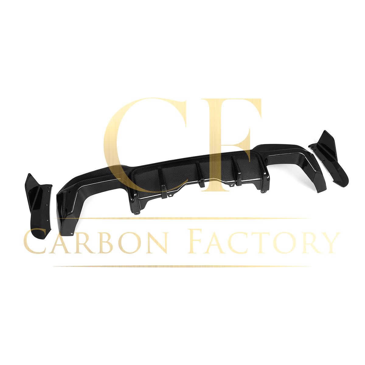 V Style Pre-Preg Carbon Fibre Rear Diffuser for BMW F97 X3M LCI 22-24-Carbon Factory