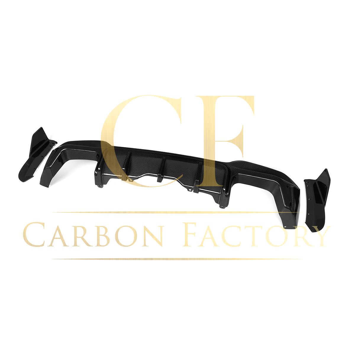 V Style Pre-Preg Carbon Fibre Rear Diffuser for BMW F97 X3M LCI 22-24-Carbon Factory