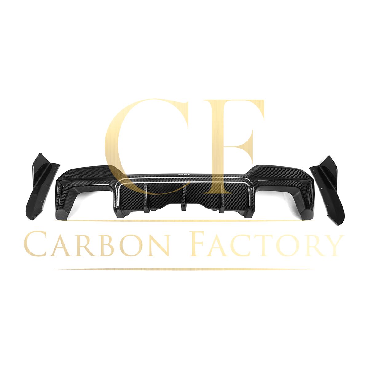 V Style Pre-Preg Carbon Fibre Rear Diffuser for BMW F97 X3M LCI 22-24-Carbon Factory