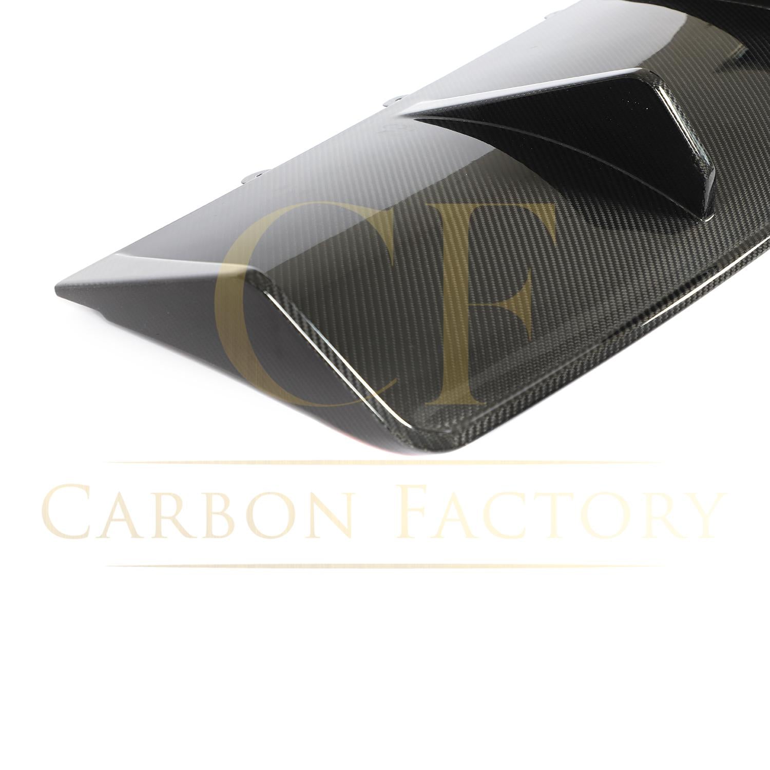 V Style Pre-Preg Carbon Fibre Rear Diffuser for Porsche Taycan Turbo 19-21-Carbon Factory
