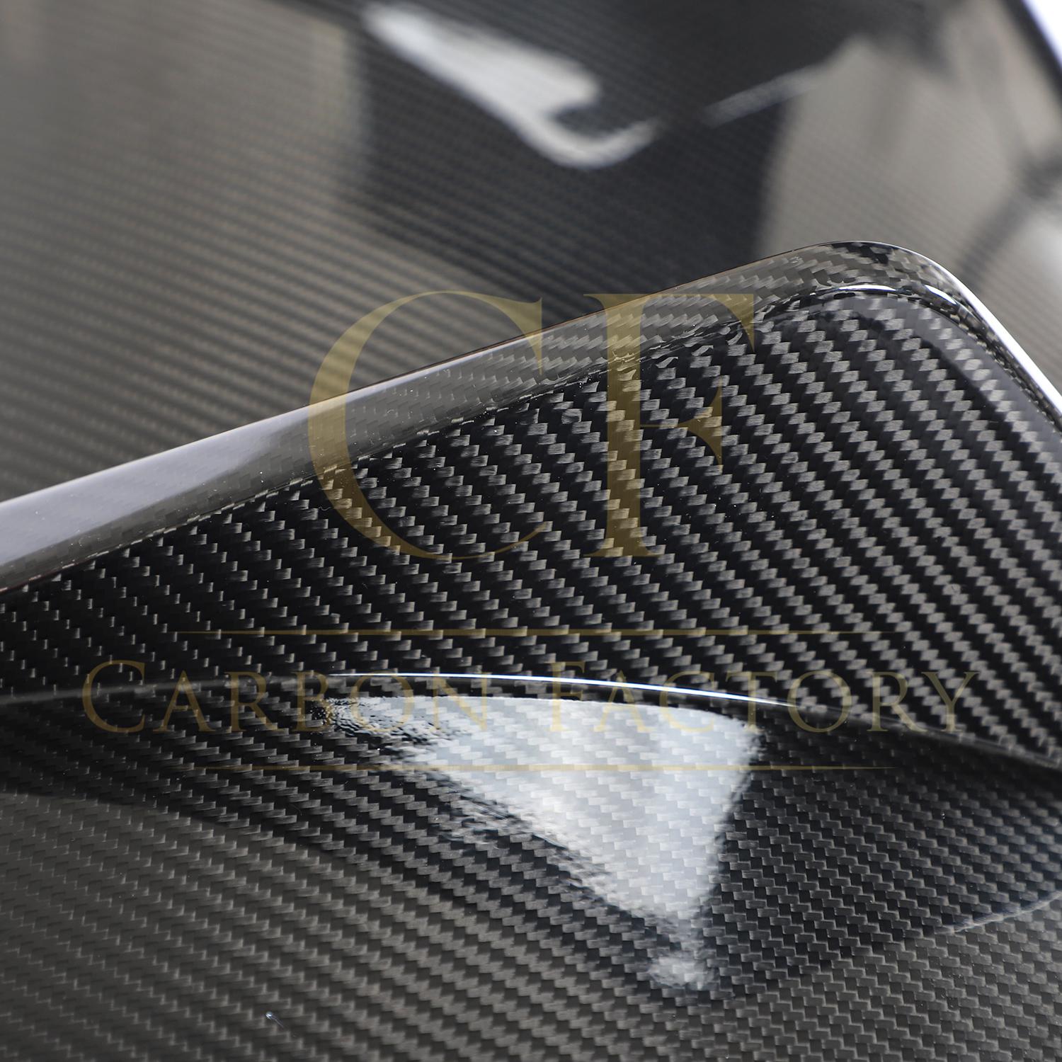 V Style Pre-Preg Carbon Fibre Rear Diffuser for Porsche Taycan Turbo 19-21-Carbon Factory
