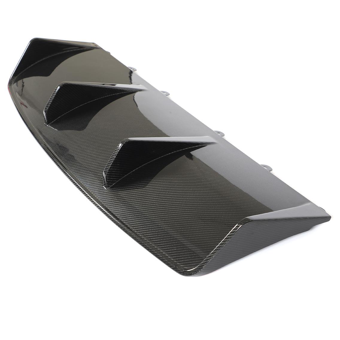 V Style Pre-Preg Carbon Fibre Rear Diffuser for Porsche Taycan Turbo 19-21-Carbon Factory