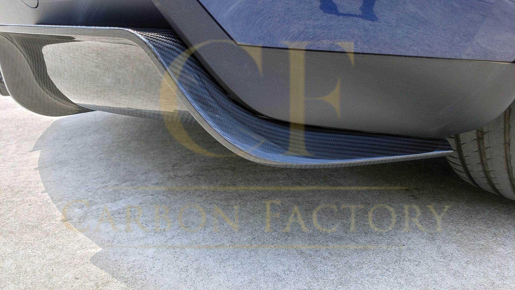 V Style Pre-Preg Carbon Fibre Rear Diffuser for Tesla Model Y 19-23-Carbon Factory