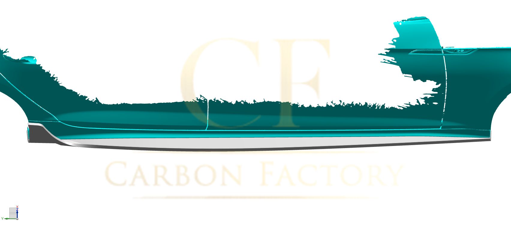 V Style Pre-Preg Carbon Fibre Side Skirts for Audi B9.5 A5 & S5 20-22-Carbon Factory