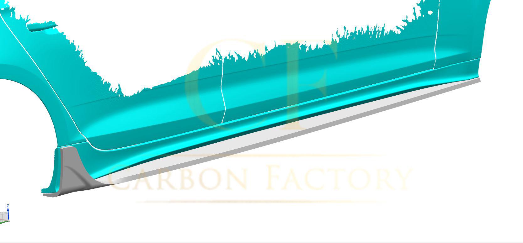 V Style Pre-Preg Carbon Fibre Side Skirts for Audi B9.5 A5 & S5 20-22-Carbon Factory