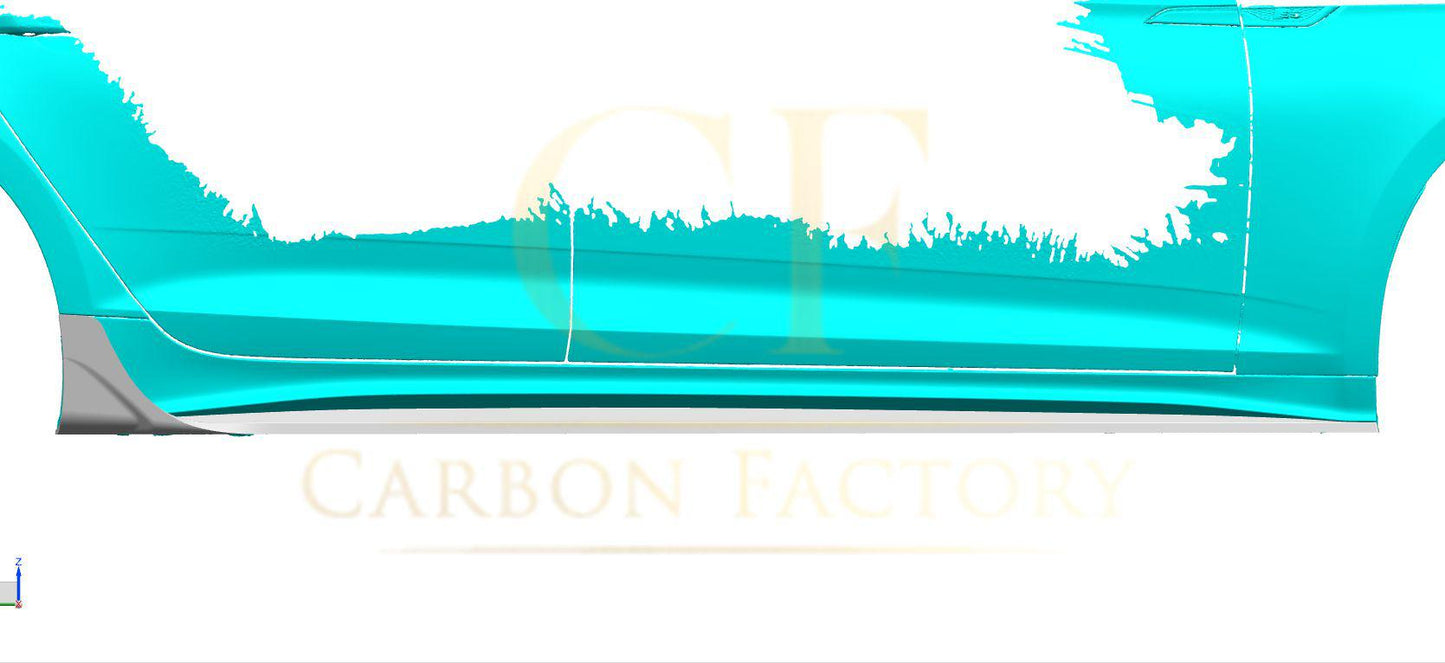 V Style Pre-Preg Carbon Fibre Side Skirts for Audi B9.5 A5 & S5 20-22-Carbon Factory