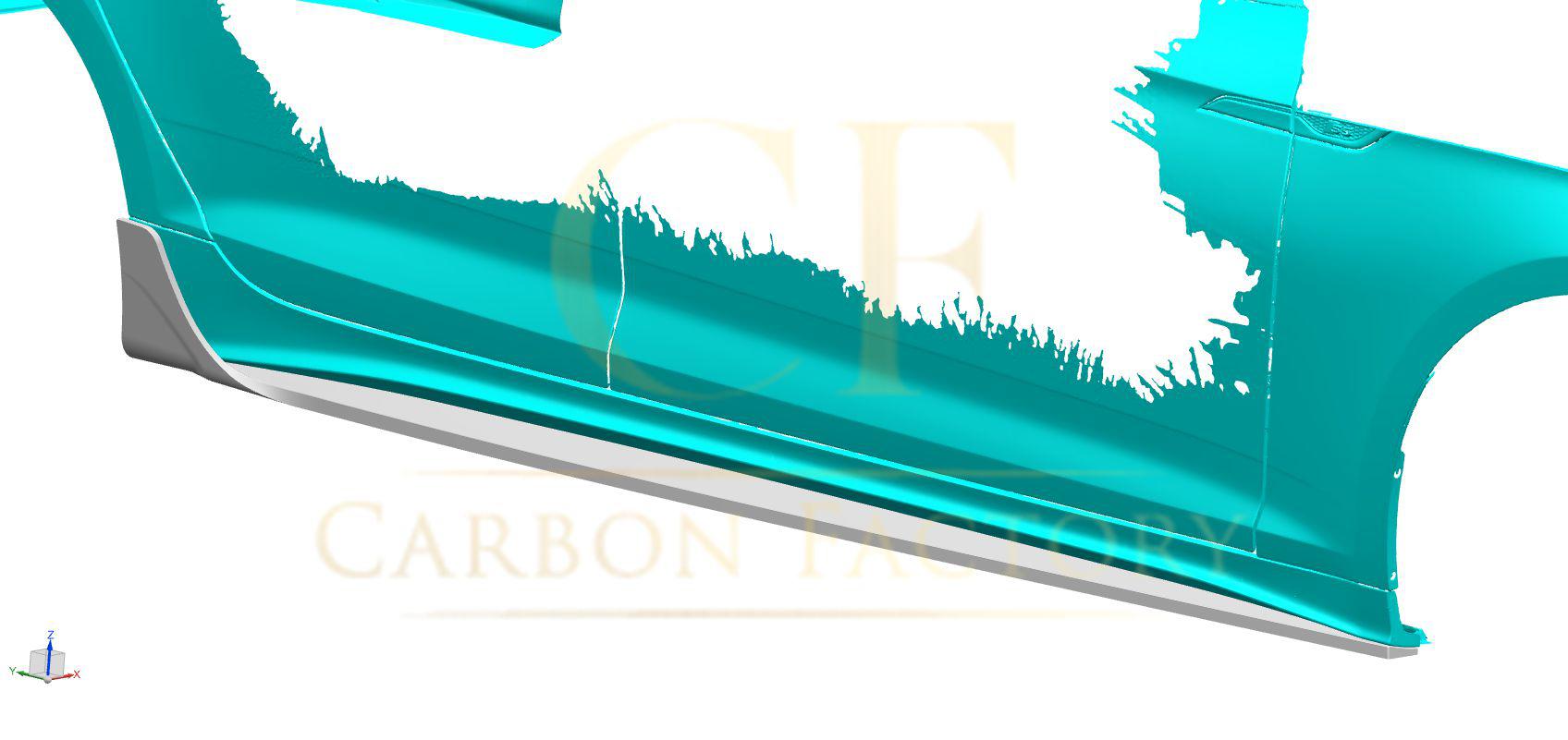 V Style Pre-Preg Carbon Fibre Side Skirts for Audi B9.5 A5 & S5 20-22-Carbon Factory