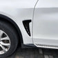 V2 Gloss Black Side Vent Fender Trims for BMW F15 X5 14-18-Carbon Factory