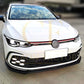 V2 Style Gloss Black Front Splitter for VW Golf MK8 GTI / R-LINE 21-23-Carbon Factory
