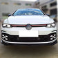V2 Style Gloss Black Front Splitter for VW Golf MK8 GTI / R-LINE 21-23-Carbon Factory