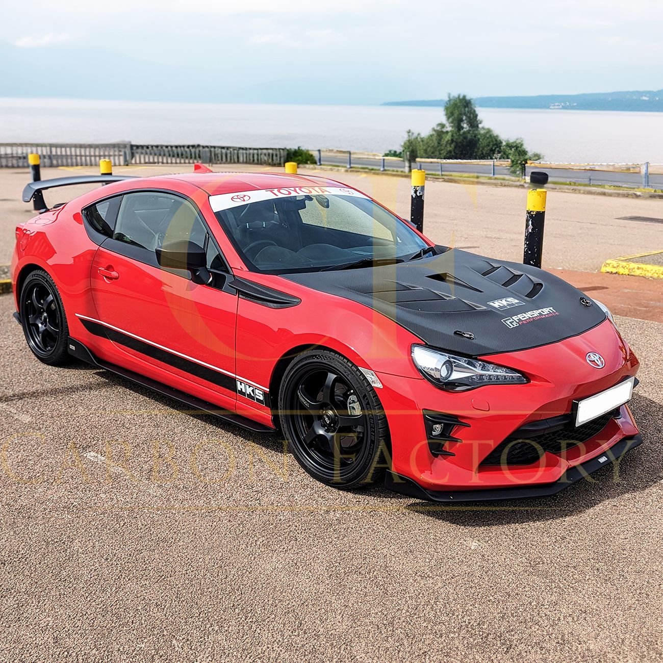 VR Style Carbon Fibre Bonnet for Toyota GT86 12-20-Carbon Factory