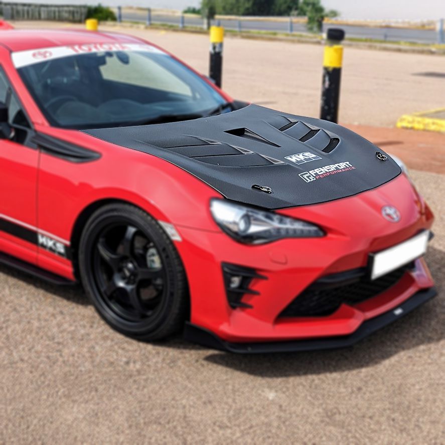 VR Style Carbon Fibre Bonnet for Toyota GT86 12-20-Carbon Factory