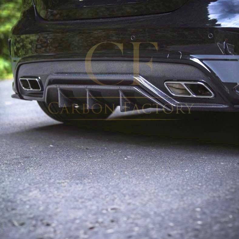 VRS Style Carbon Fibre Rear Diffuser for Mercedes Benz W176 A Class & A45 13-18-Carbon Factory