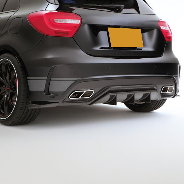 VRS Style Carbon Fibre Rear Diffuser for Mercedes Benz W176 A Class & A45 13-18-Carbon Factory