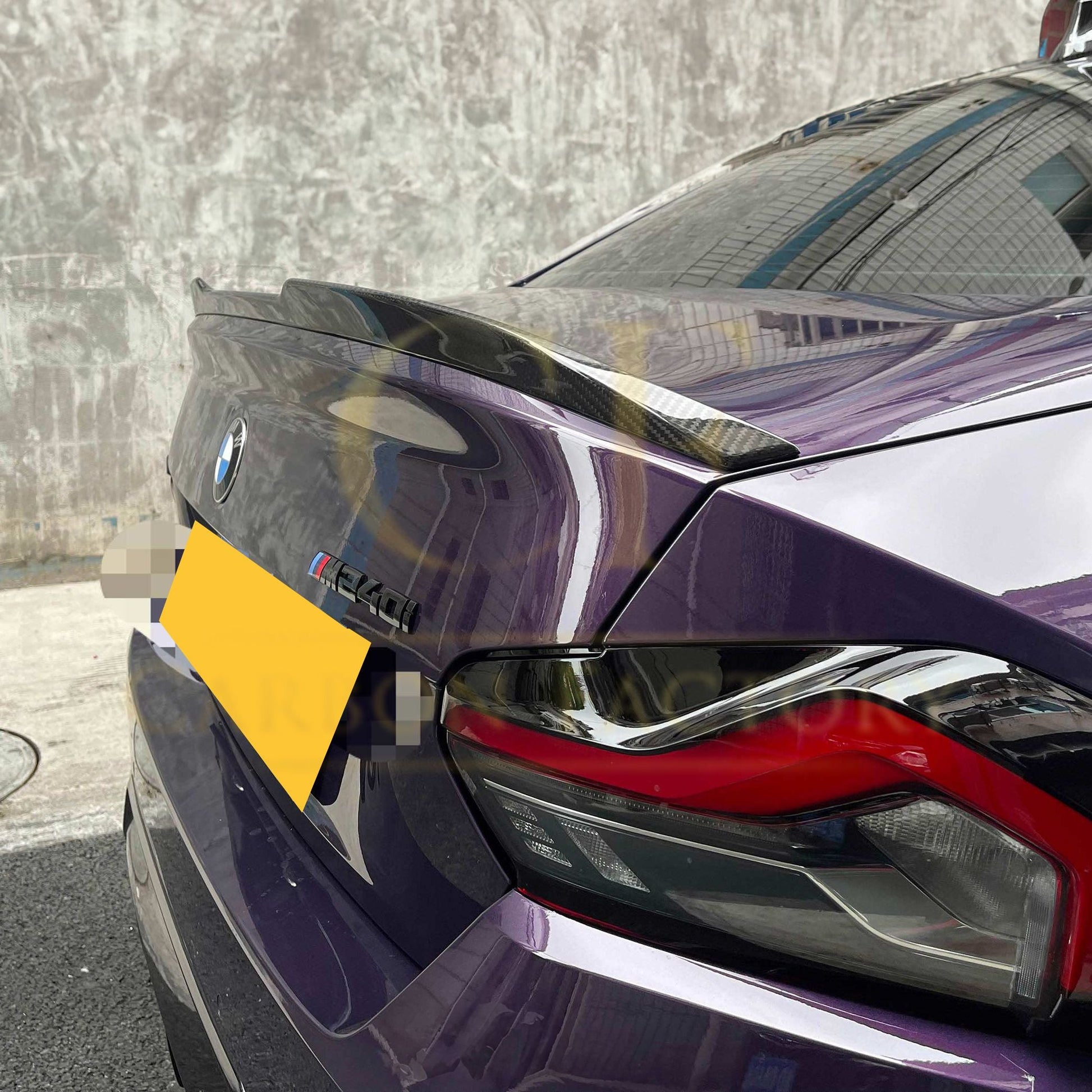 VS Style Pre-Preg Carbon Fibre Boot Spoiler for BMW G87 M2 23-Present-Carbon Factory