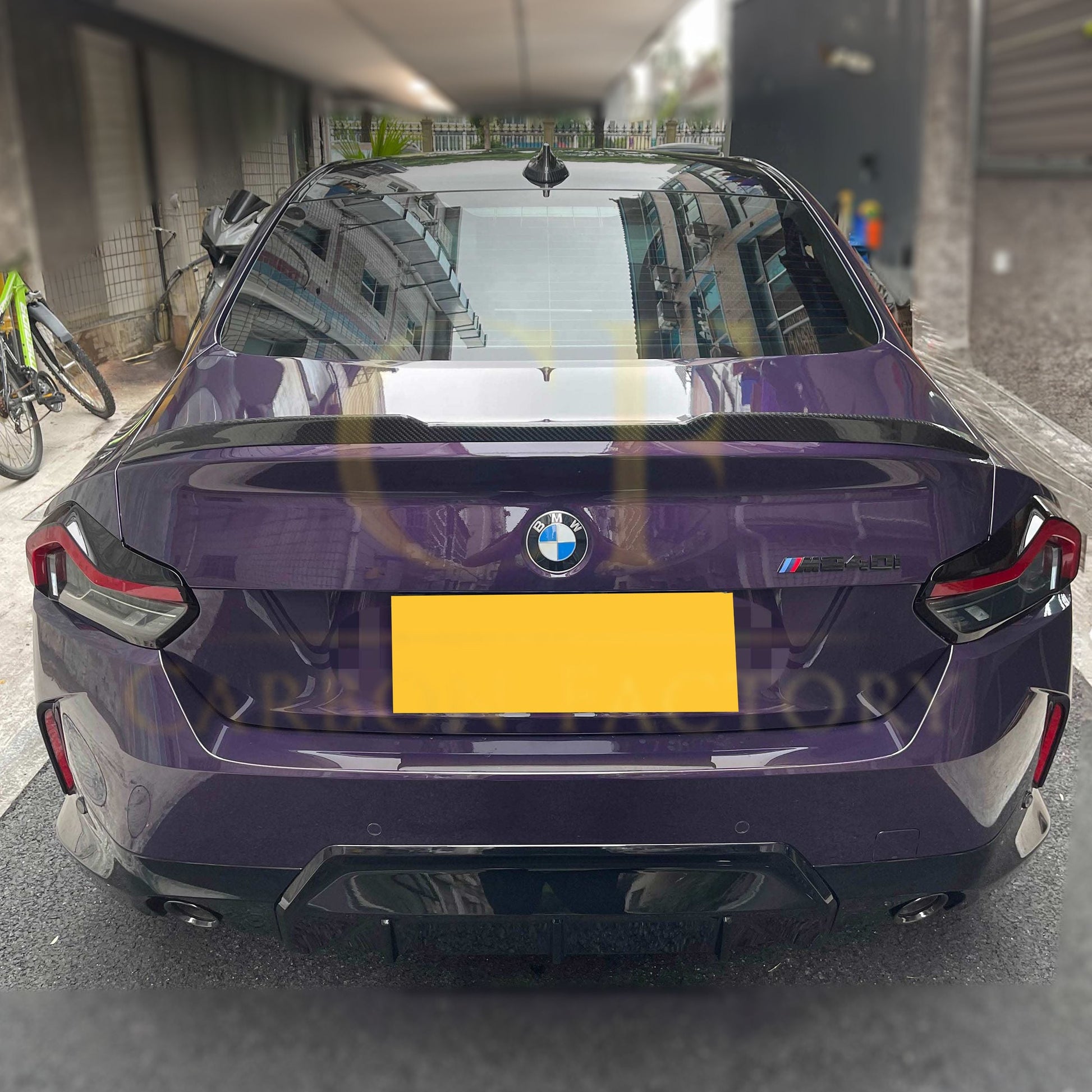 VS Style Pre-Preg Carbon Fibre Boot Spoiler for BMW G87 M2 23-Present-Carbon Factory
