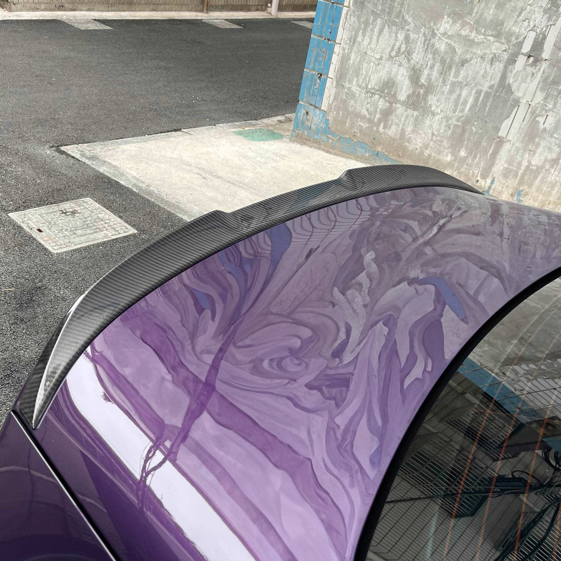 VS Style Pre-Preg Carbon Fibre Boot Spoiler for BMW G87 M2 23-Present-Carbon Factory