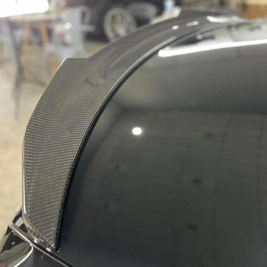 VS Style Pre-Preg Carbon Fibre Boot Spoiler for Mercedes Benz W222 S Class Coupe 14-20-Carbon Factory