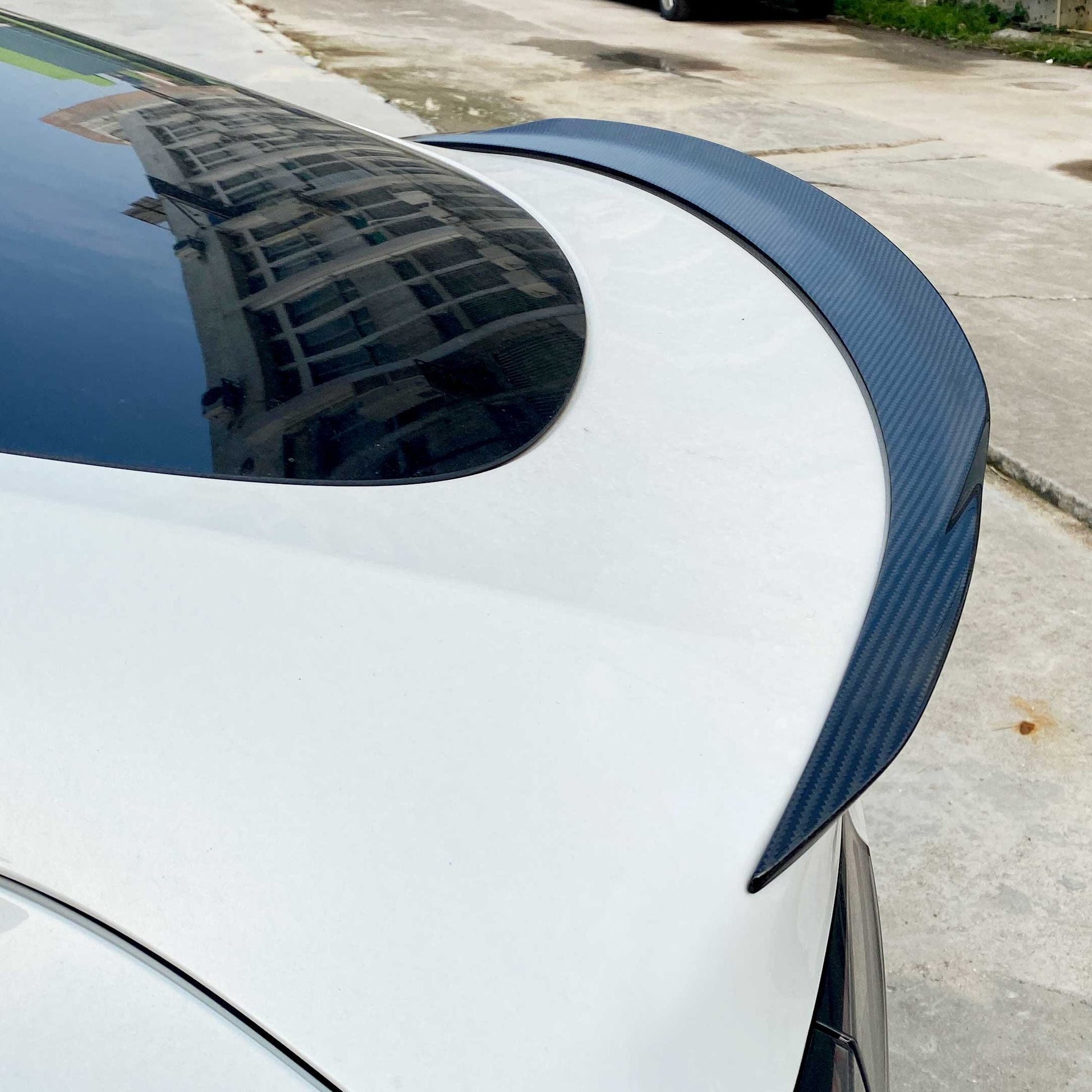 VS Style Pre-Preg Carbon Fibre Boot Spoiler for Tesla Model Y 16-Present-Carbon Factory